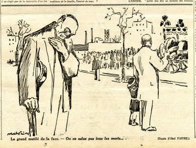 Candide, Satirisch in Schwarz-Weiß von Jules Abel Faivre