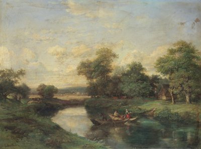 Landschaft am Flussufer von Jules Andre