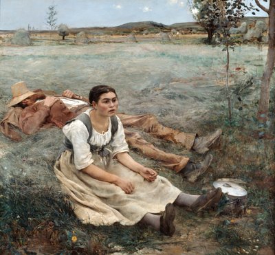Die Heuarbeiter, 1880 von Jules Bastien Lepage
