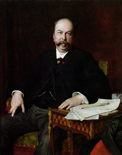 Porträt von Henri Meilhac (1831-97) von Jules Elie Delaunay