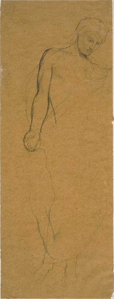 Studie einer stehenden drapierten Figur von Jules Elie Delaunay