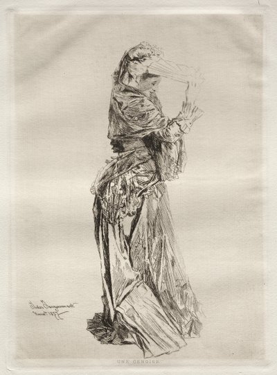 Eine Genuesin, 1877 von Jules Ferdinand Jacquemart