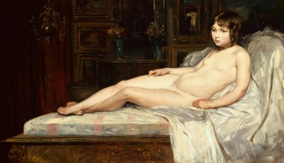 Junge Nackte Liegende von Jules Joseph Lefebvre