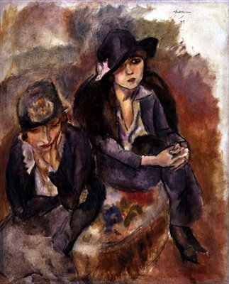 Hermine David und ein Freund von Jules Pascin