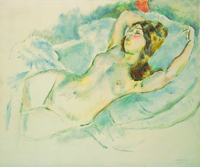 Liegende nackte Frau von Jules Pascin