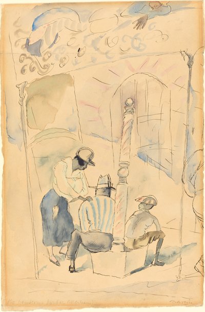 Der hübsche Friseur von Jules Pascin