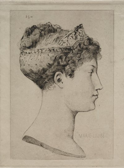 Marie Louise im Profil von Jules de Goncourt