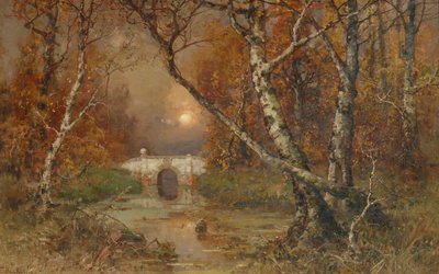 Vernachlässigter Park, 1883 von Juli Julievich Klever
