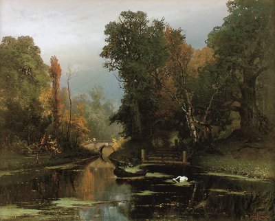 Überwucherter Teich im Gatchina-Park, 1878 von Juli Julievich Klever