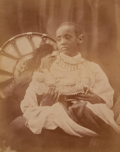 Prinz Dejatch Alamayou von Abessinien, um 1868 von Julia Margaret Cameron