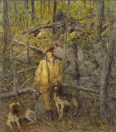 Jäger und Hunde, 1912 von Julian Alden Weir