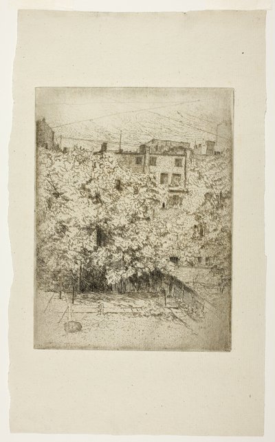 Mein Hinterhof von Julian Alden Weir
