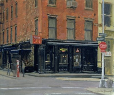 Fanellis Bar, New York, 1996 von Julian Barrow