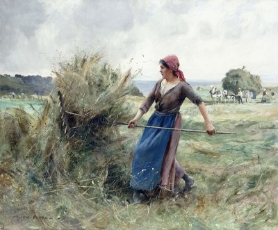 Bauer und Heu von Julien Dupre