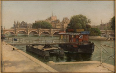 Pont-Neuf vom Quai du Louvre aus gesehen von Julien Hippolyte Féron