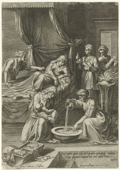 Geburt der Jungfrau Maria von Julius Goltzius