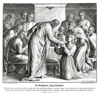Eucharistie, Evangelium nach Matthäus von Julius Schnorr von Carolsfeld
