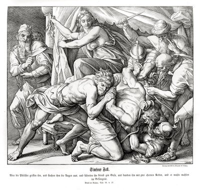 Samsons Fall, Richter von Julius Schnorr von Carolsfeld