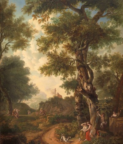 Arkadische Landschaft mit Reisenden von Jurriaan Andriessen