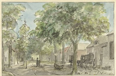 Dorfstraße in Lage Vuursche von Jurriaan Andriessen