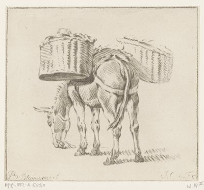 Beladener Esel von Jurriaan Cootwijck