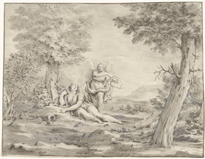 Hagar in der Wüste von Jurriaan Cootwijck