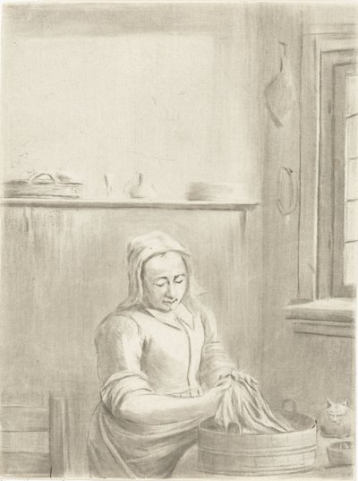 Küchenmagd mit Zuber von Jurriaan Cootwijck