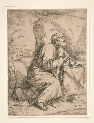 Der heilige Petrus in Reue von Jusepe de Ribera