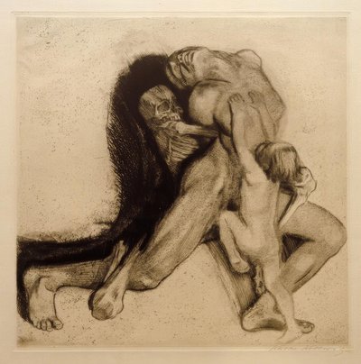 Käthe Kollwitz, Tod und Frau von Käthe Kollwitz