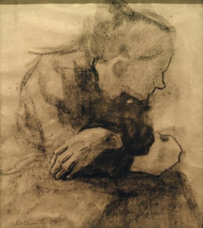 Sitzende Arbeiterfrau von Käthe Kollwitz