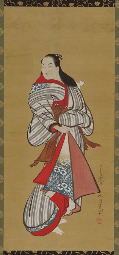 Yujo stehend, Edo-Periode, 1615-1868 von Kaigetsudô Ando