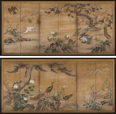 Vögel und Blumen von Kano Mitsunobu