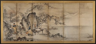 Die vier Errungenschaften, späte 1500er von Kano Shoei