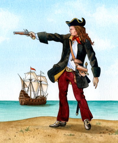 Anne Bonny, um 1698, irische Piratin von Karen Humpage