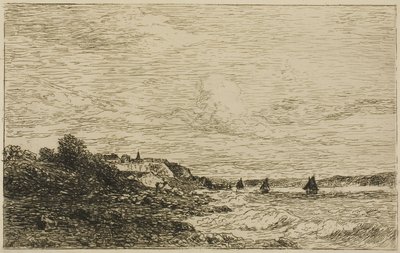 Die Seine vor Honfleur von Karl Daubigny