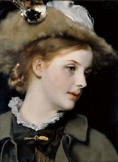 Damenbildnis von Karl Gussow