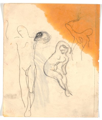 Drei Studien nach nackten Figuren von Karl Isakson