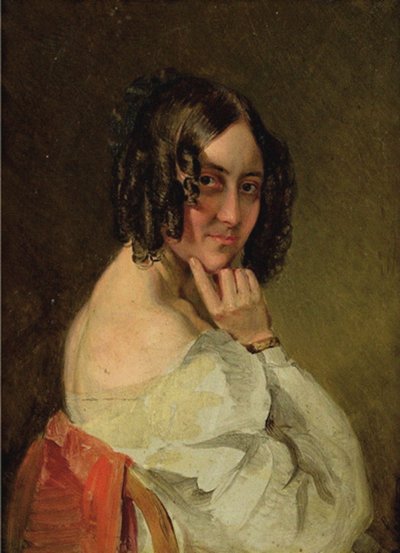 Baroness Therese von Droßdik, geb. Malfatti 1792-1851 von Karl Saar