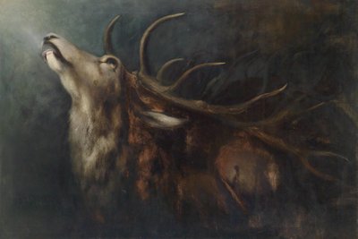 Sterbender Hirsch von Karl Wilhelm Diefenbach