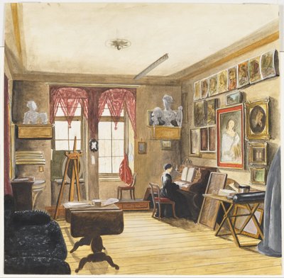 Atelier des Künstlers in Berlin von Karl Wilhelm Streckfuss