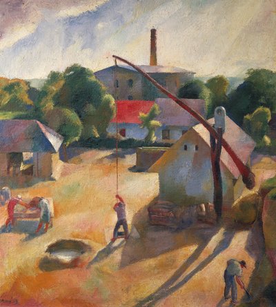 Ein Bauerndorf von Karoly Patko