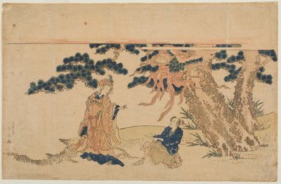 Das Federgewand (Hagoromo) von Katsukawa Shunsen