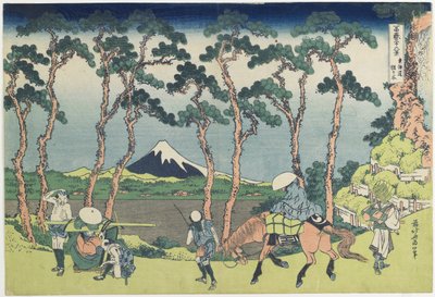 Hodogaya auf der Tokaido-Straße, 1831-1834 von Katsushika Hokusai