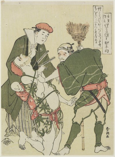 Bösartiger Priester, ca. 1790 von Katsushika Hokusai