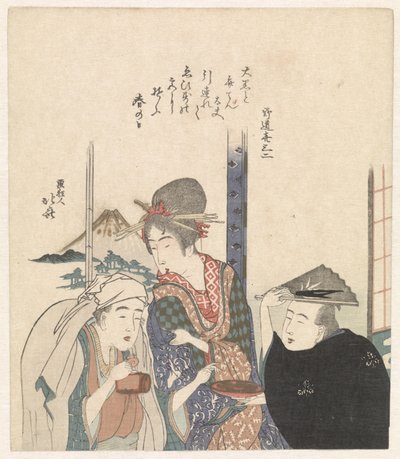 Parodie der Götter Daikoku und Benten von Katsushika Hokusai