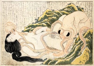 Der Traum der Fischerfrau von Katsushika Hokusai