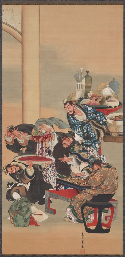 Operation am Arm von Guanyu von Katsushika Ōi