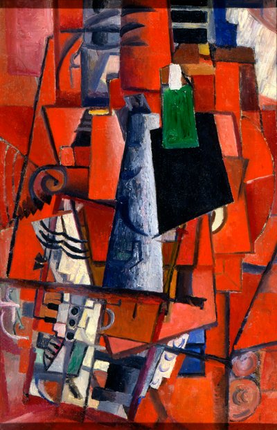 Eine Frau am Klavier, 1913 von Kazimir Severinovich Malevich