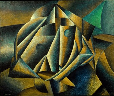 Kopf eines Bauernmädchens, 1912-13 von Kazimir Severinovich Malevich