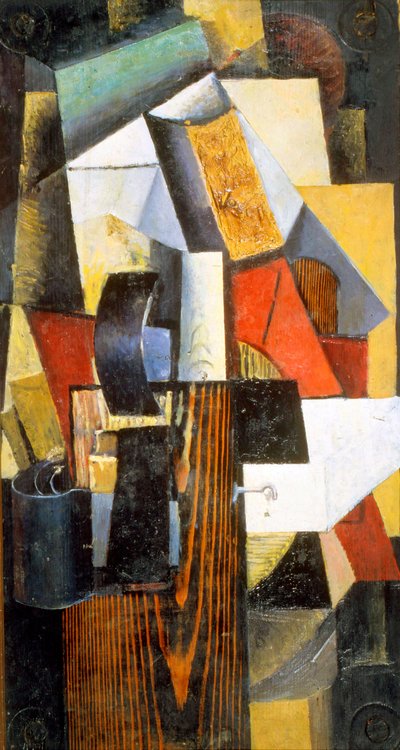 Die Nonstop-Station. Kuntsevo, 1913 von Kazimir Severinovich Malevich